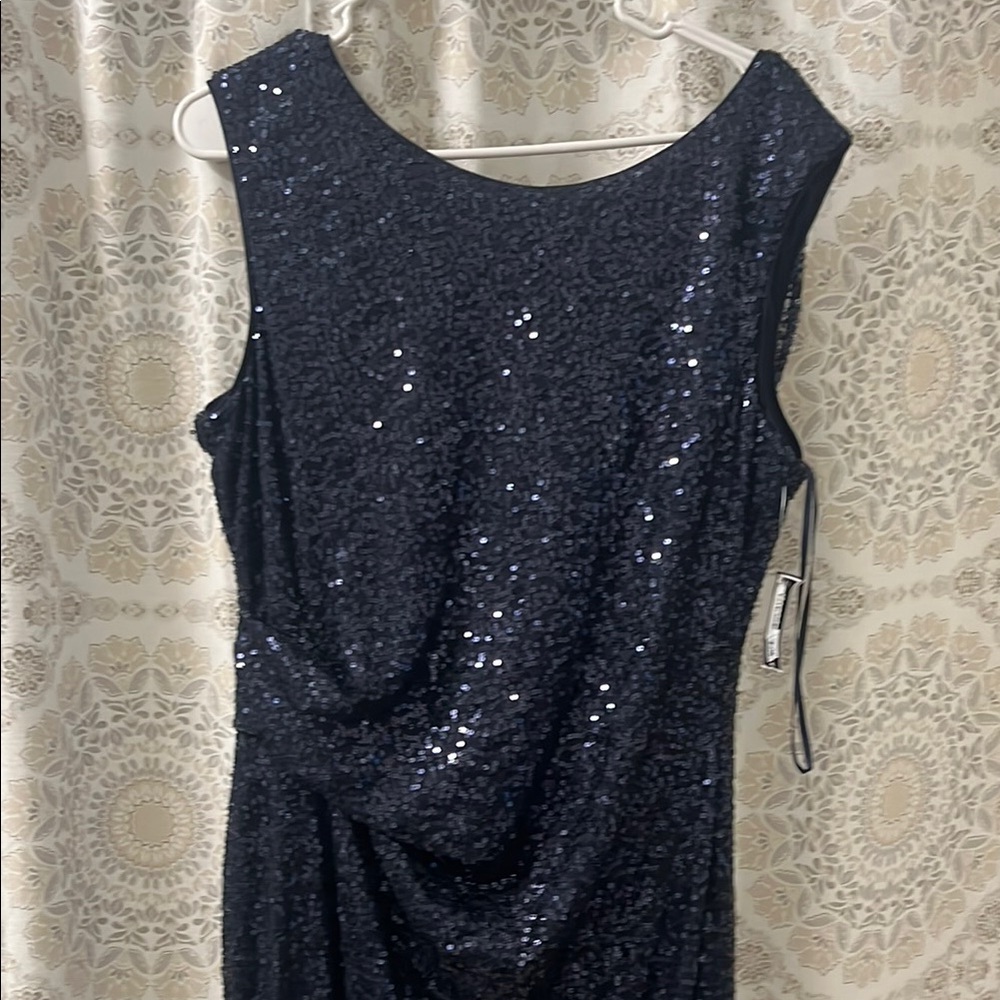 Jessica Howard Navy Blue Sequin Dress